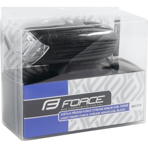 Передний фонарь FORCE Stream 400LM USB