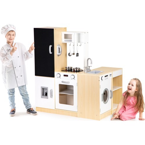 Medinė žaislinė virtuvėlė ECOTOYS XXL