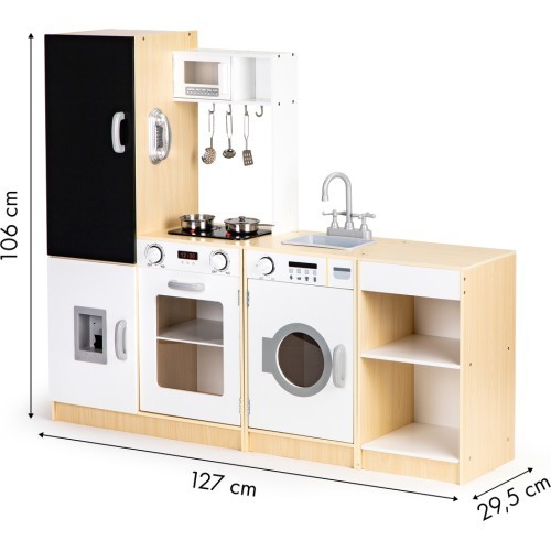 Medinė žaislinė virtuvėlė ECOTOYS XXL