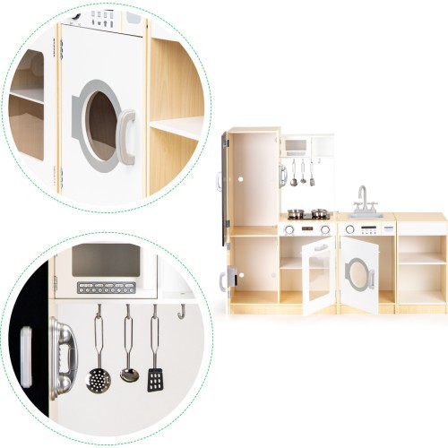 Medinė žaislinė virtuvėlė ECOTOYS XXL