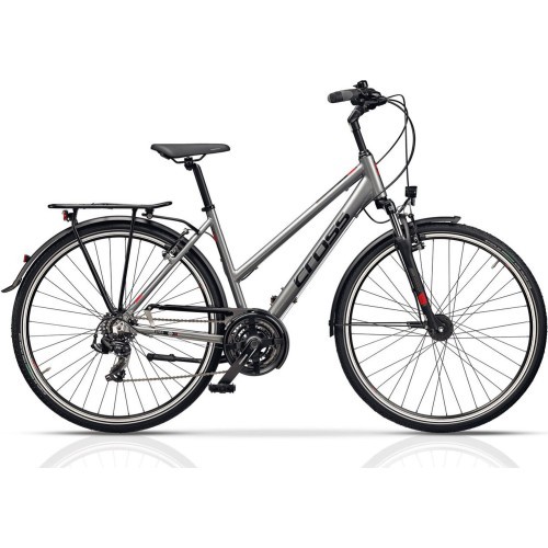 CROSS Area Trek 28" 21 скорость размер 19" (48см) (серый/черный)