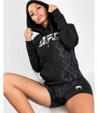 Moteriškas džemperis su gobtuvu UFC Venum Authentic Fight Week, juodas