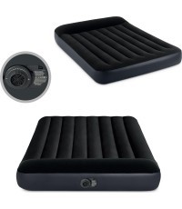 Inflatable mattress with pump bed velour Intex 64148ND