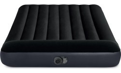 Inflatable mattress with pump bed velour Intex 64148ND