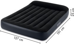 Надувной велюровый матрас с насосом Intex 64148ND