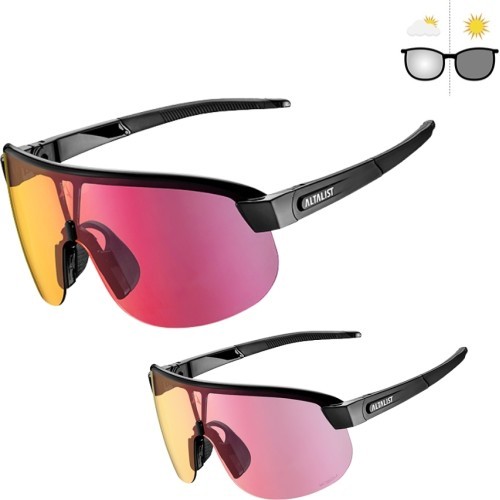 Photochromic Sunglasses Altalist Kisou ATR - black with red lenses