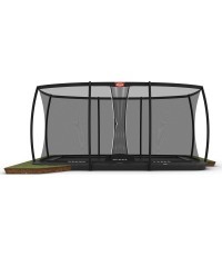 Батут BERG Ultim Champion FlatGround 500, серый + защитная сетка DLX XL