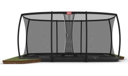 BERG Ultim Champion FlatGround 500 batutas, pilkas + apsauginis tinklas DLX XL