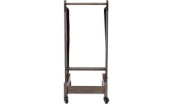Caddy for transporting cover plates, stained gray