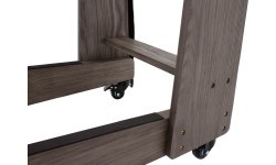Caddy for transporting cover plates, stained gray