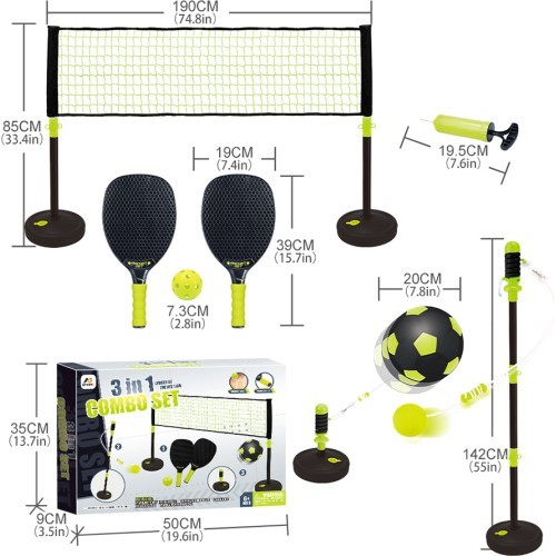 Vaikiškas 3 ir 1 žaidimų rinkinys inSPORTline CS190