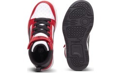 Puma Avalynė Vaikams Rebound V6 Mid Jr White Black Red 393832 03