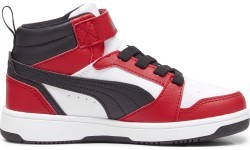 Puma Kids' Shoes Rebound V6 Mid Jr White Black Red 393832 03
