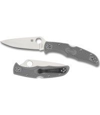 Sulankstomas peilis Spyderco C10FPGY Endura 4, Flat Ground, pilkas