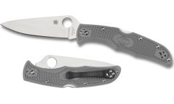 Складной нож Spyderco C10FPGY Endura 4, Flat Ground, серый
