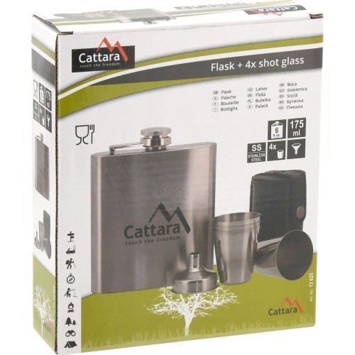 Flask with 4 Cups Cattara 175ml