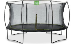 EXIT Silhouette trampoline ø427cm - black Outdoor Round Coil spring Above ground trampoline