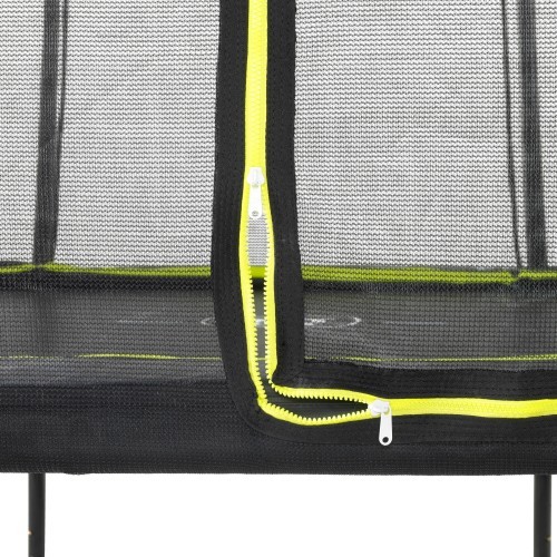 Batutas EXIT Silhouette ø427 cm, apvalus, su spyruoklėmis ir apsauginiu tinklu, juodas