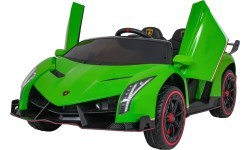 Vaikiškas elektromobilis Lamborghini Veneno, žalias
