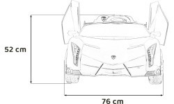 Vaikiškas elektromobilis Lamborghini Veneno, žalias