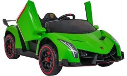 Vaikiškas elektromobilis Lamborghini Veneno, žalias