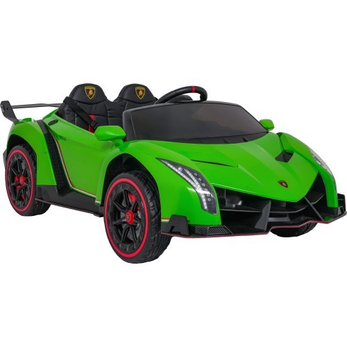Vaikiškas elektromobilis Lamborghini Veneno, žalias