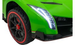 Vaikiškas elektromobilis Lamborghini Veneno, žalias