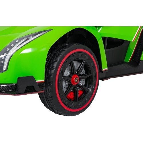 Vaikiškas elektromobilis Lamborghini Veneno, žalias