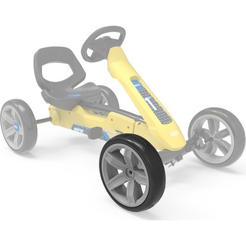 Wheel grey-black 10x2,5 front