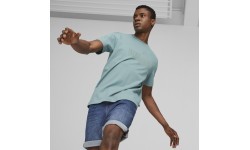 Puma Ess Elevated Pique Tee Green 673385 85 Men's T-Shirt