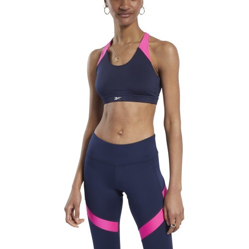 Спортивный бюстгальтер женский Reebok Wor Bra-Padded Navy FU2280