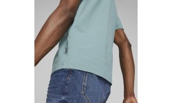Puma Ess Elevated Pique Tee Green 673385 85 Men's T-Shirt