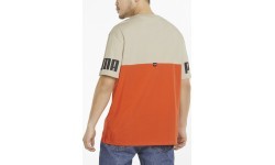 Puma Power Colorb Men's T-Shirt Orange Grey 847389 64