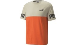 Puma Power Colorb Men's T-Shirt Orange Grey 847389 64