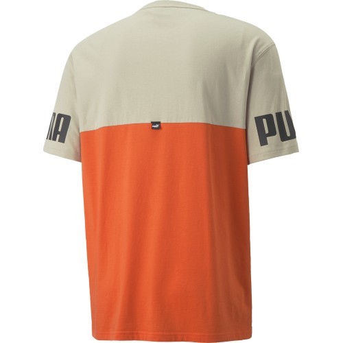 Puma Power Colorb Men's T-Shirt Orange Grey 847389 64