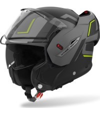 Flip-Up Motorcycle Helmet AIROH MATHISSE 2 Genius P/J Matte Yellow