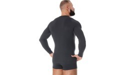 Brubeck Termo Marškinėliai Vyrams Active Wool Black