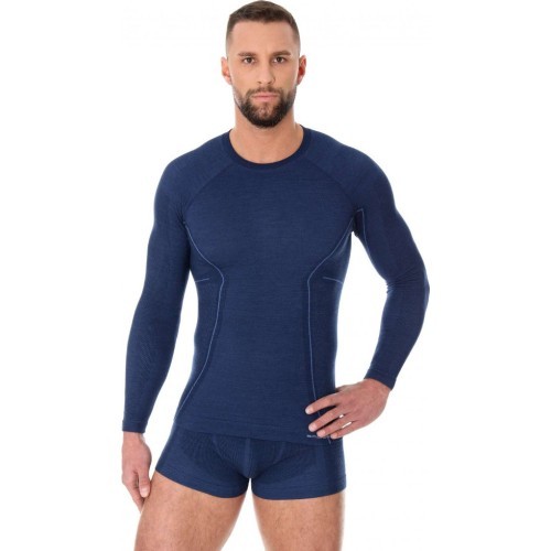 Brubeck Active Wool men's thermal shirt black