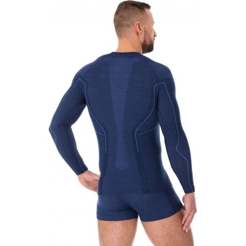 Brubeck Active Wool men's thermal shirt black