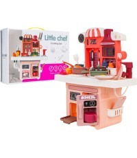 Kitchen with Light and Sound Function Pink