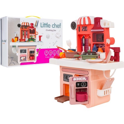 Kitchen with Light and Sound Function Pink