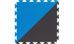Floor Covering Yate, 43x43x1.0cm, Black/Blue