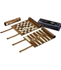 Набор нарды, шахматы и шашки Philos Roll 3-1, 23,5x21 см
