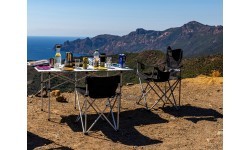 Складной стул BasicNature Travelchair Standard, чёрный