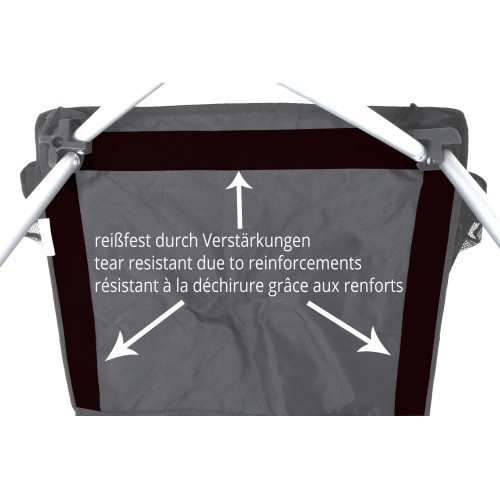 Sulankstoma kėdė BasicNature Travelchair Standard, juoda