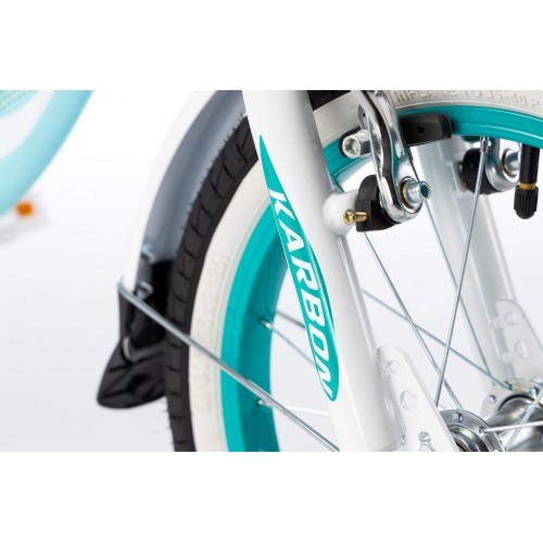 Dviratis Karbon Kitty 16 turquoise-white