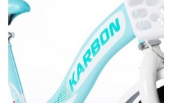 Dviratis Karbon Kitty 16 turquoise-white