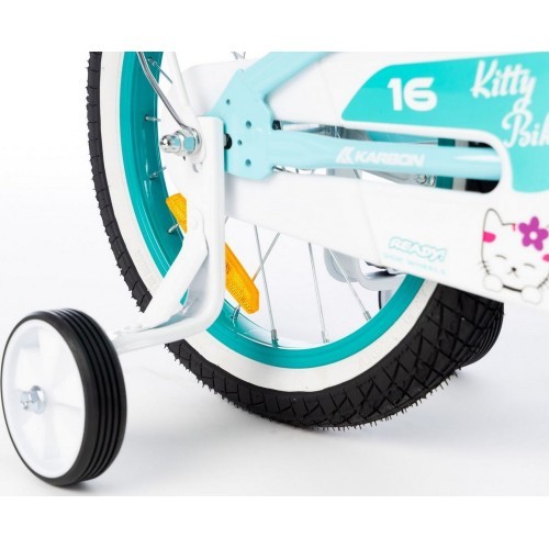 Karbon Kitty 16 bike turquoise-white