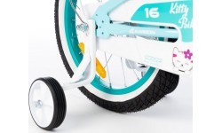 Dviratis Karbon Kitty 16 turquoise-white