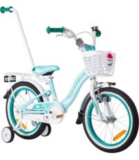 Dviratis Karbon Kitty 16 turquoise-white